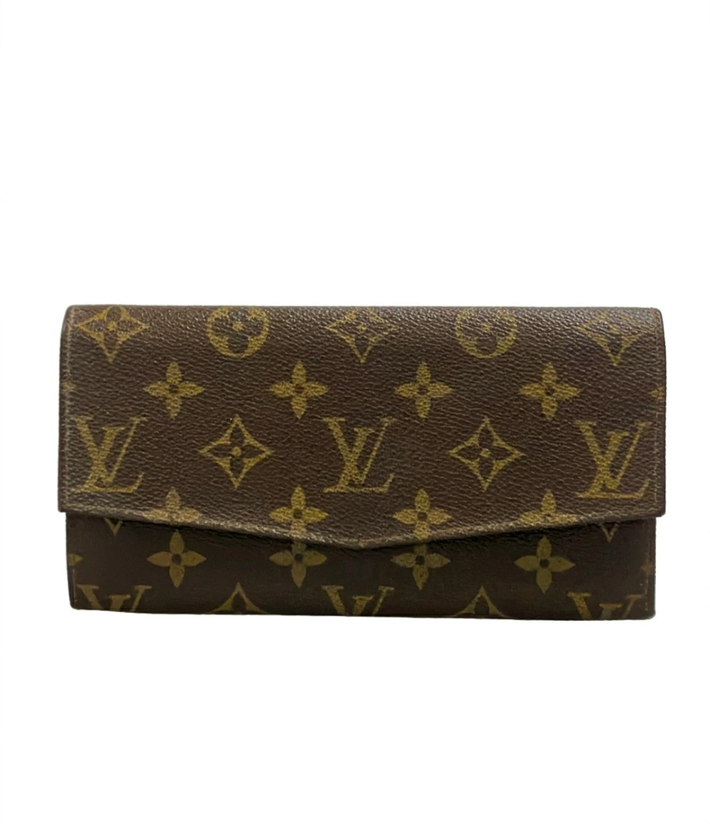 Louis Vuitton Wallet Pochette Coin Purse Monogram Pouch Canvas Leather Brown